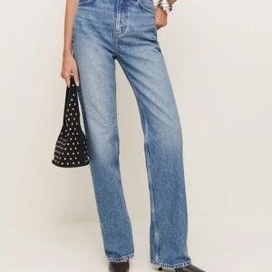 Reformation Wilder Wide Leg High Rise Jeans